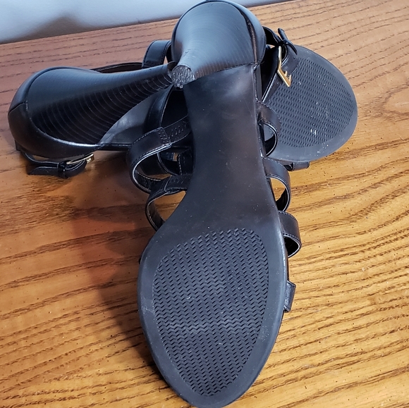 4" Leather Heeled sandals Franco Fortini size 9 EUC - Picture 5 of 10